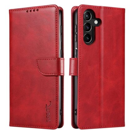 book case for samsung a35/a55 red