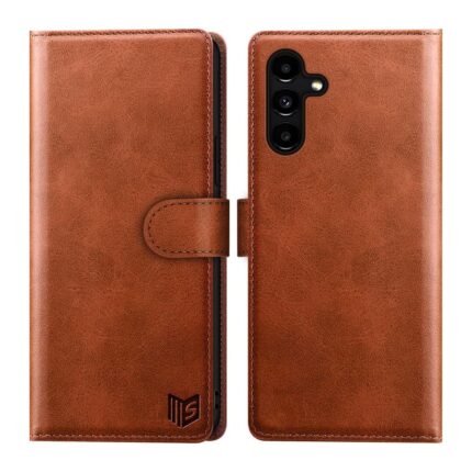 book case for samsung s21 fe brown