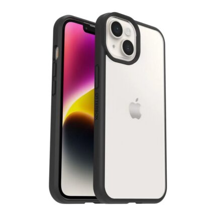 clear case for iphone 14 otterbox react black rim