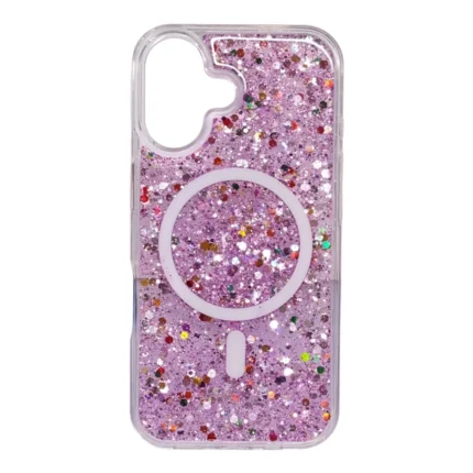 glitter case iphone 16 rose