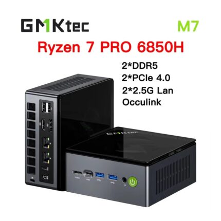 powerful mini pc gmktec amd ryzen 7 6850h 16gb 512gb bt5.2 wifi6 win11home