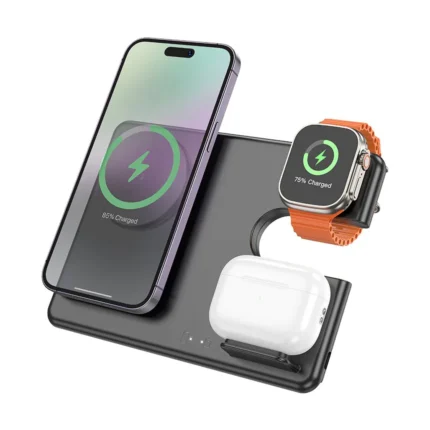 wireless charger hoco cq2 foldable desktop stand 3in1 (copy)