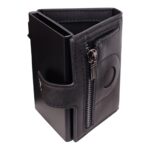 women's rfid blocking wallet large capacity long wallet with wrist strap pink