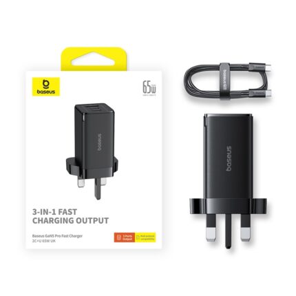 charger baseus gan5 usb c pd 30w (copy)